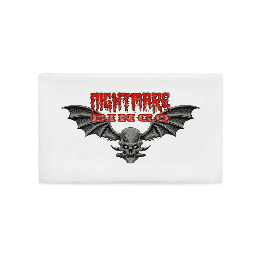 Nightmare Bingo Pillow Case White product image (4)