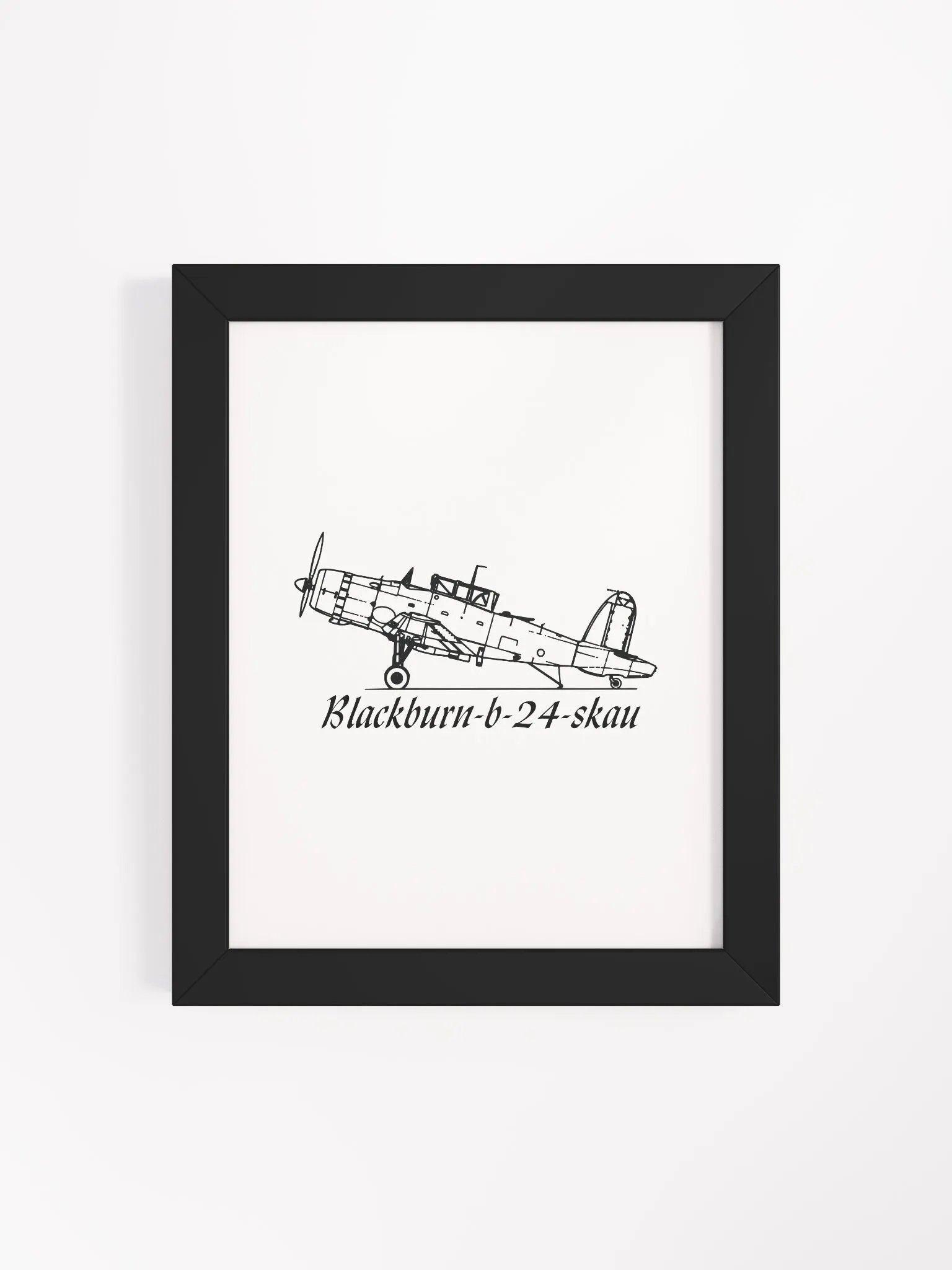 Blackburn b 24 skau Aircraft. Vibrant Matte Wood-Framed Poster product image (22)