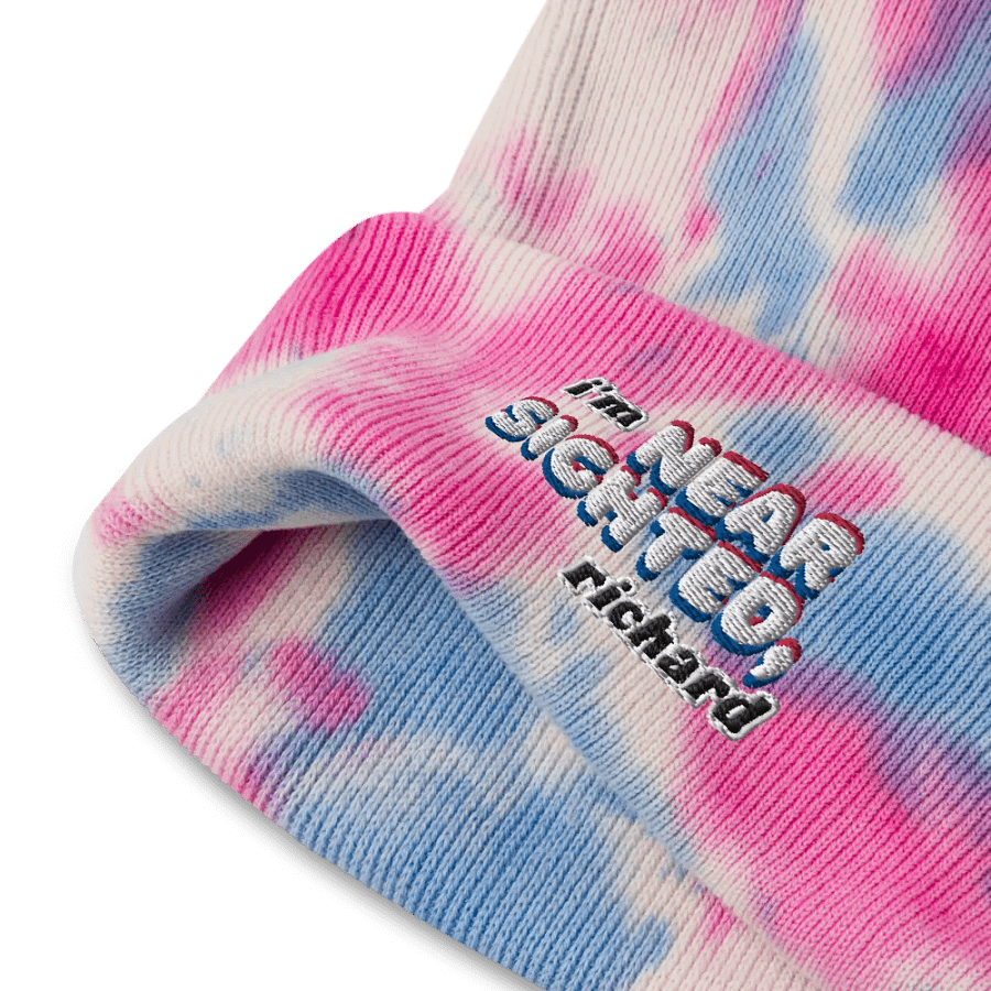 I'M NEARSIGHTED, RICHARD tie-dye beanie product image (6)