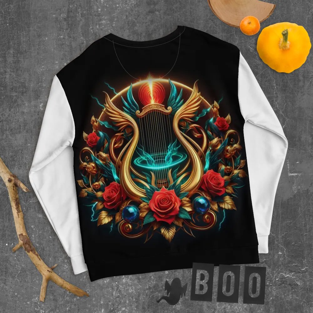 Mystical Golden Harp - Unisex Sweatshirt #20 product image (8)
