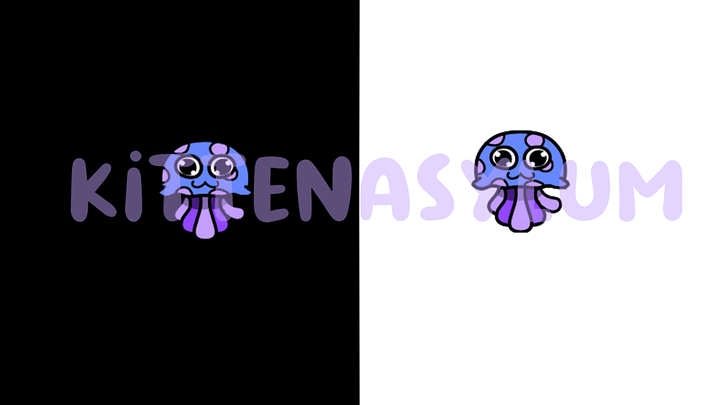 Jellyfish🍥 - Animated Waving Emote in Purple product image (1)