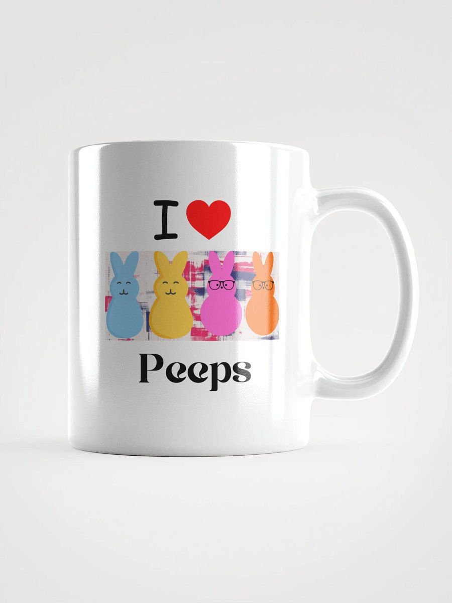 White Glossy Mug Peeps product image (1)