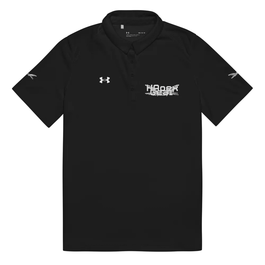 Women's Polo Shirt - Embroidered - White HApex Gear Black Logo product image (17)