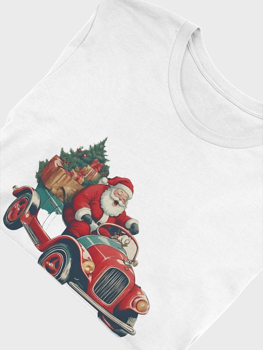 Vintage Christmas Santa in Red Car product image (5)