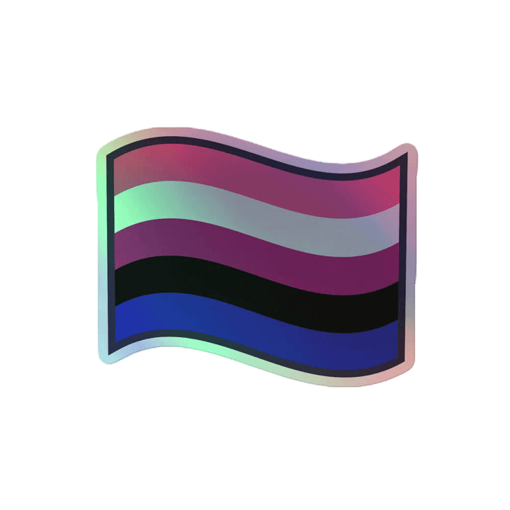 Holographic Pride Flag Sticker Sheet product image (2)