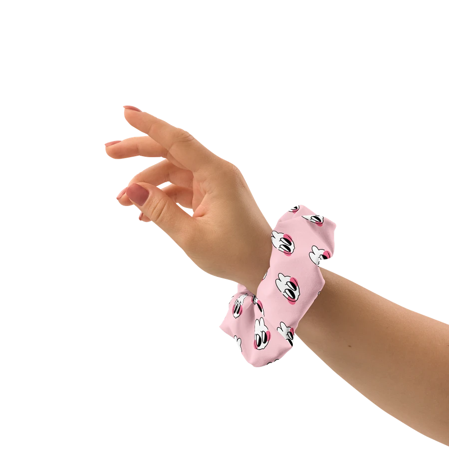 sneaky ⟡ printed scrunchie with bow [pink] product image (3)