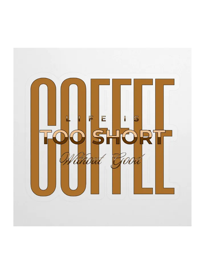 Great Coffee Kiss Cut Stickers product image (1)