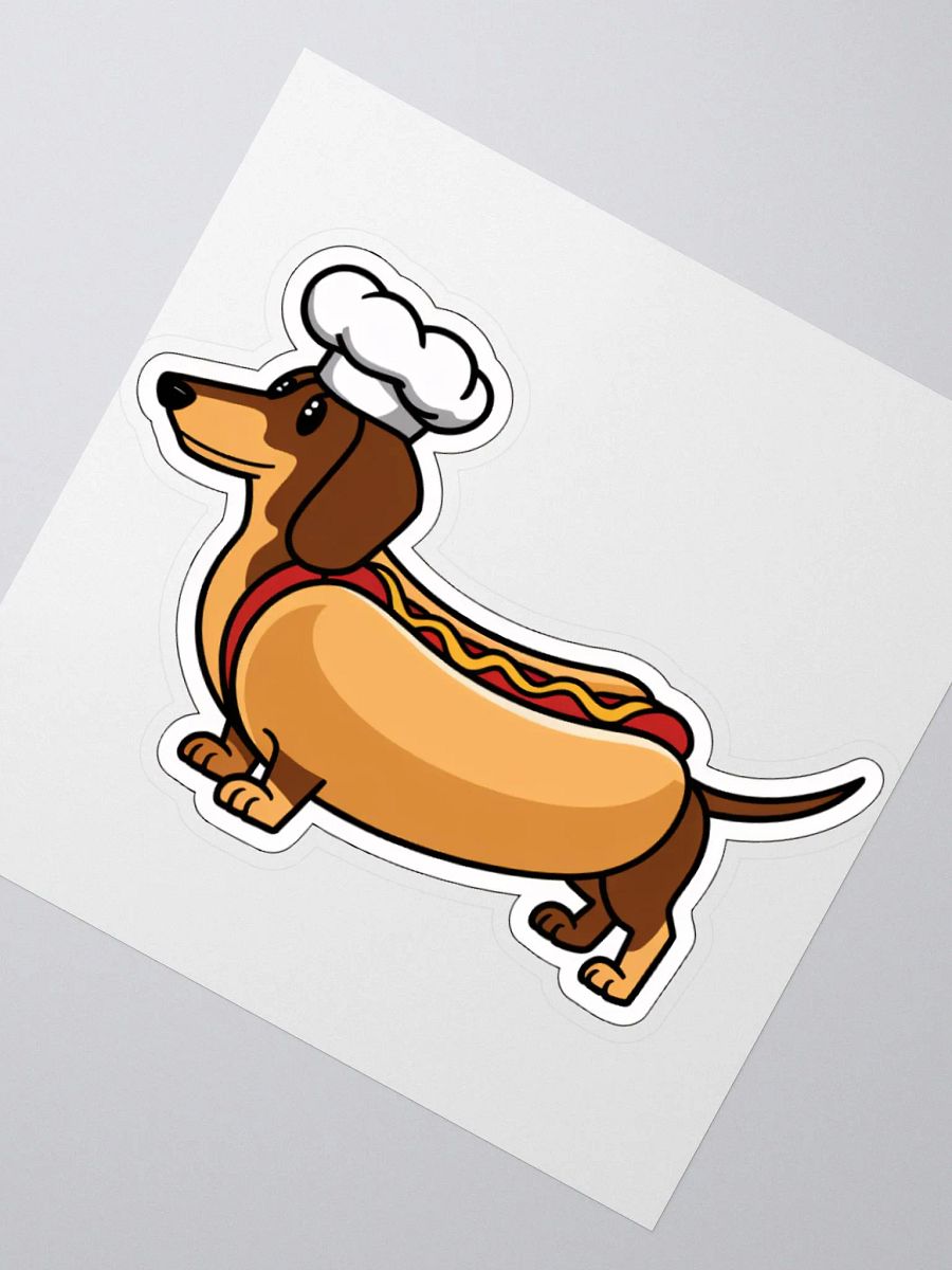 Dachshund Chef Kiss-Cut Sticker product image (8)