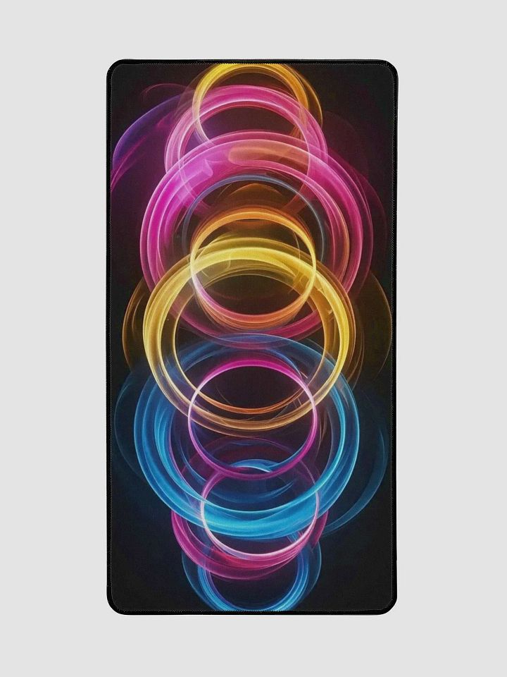 Luminous Circles Desk Mat product image (2)