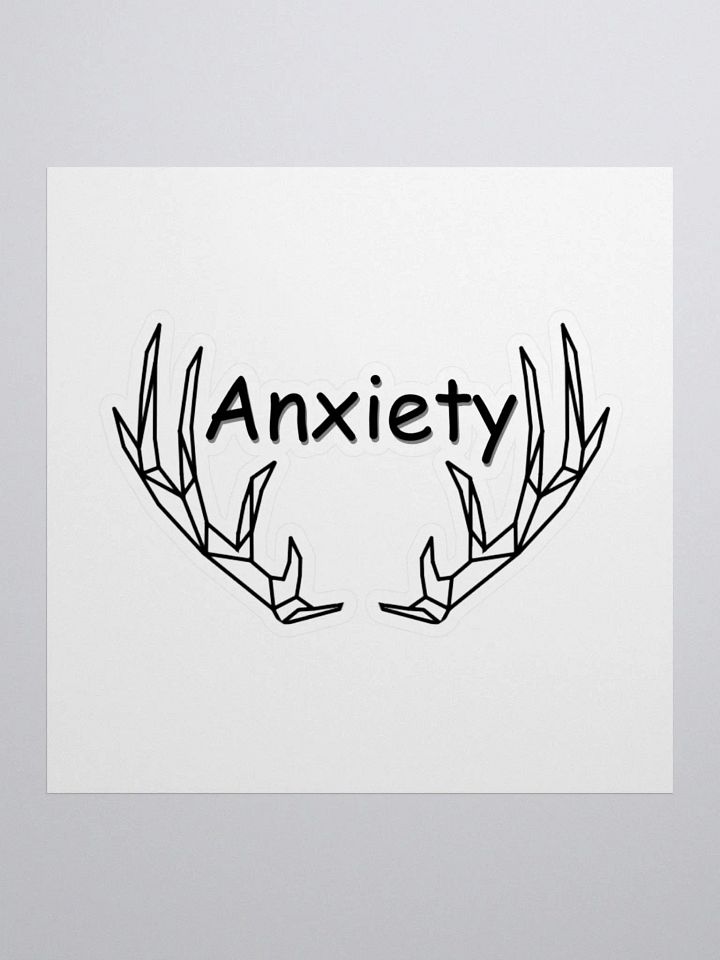 Anxiety sticker - Black product image (1)