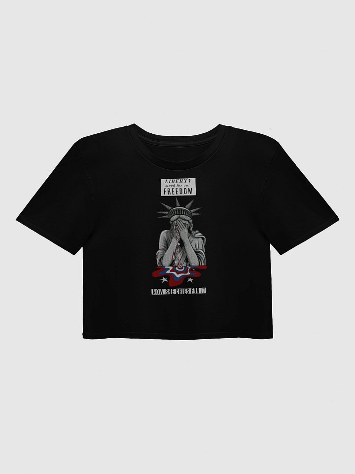 Liberty In Mourning- Lady Liberty Crop Top product image (2)