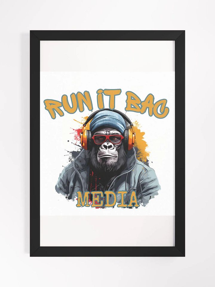 RUN It BAC Media Wall Poster White product image (2)
