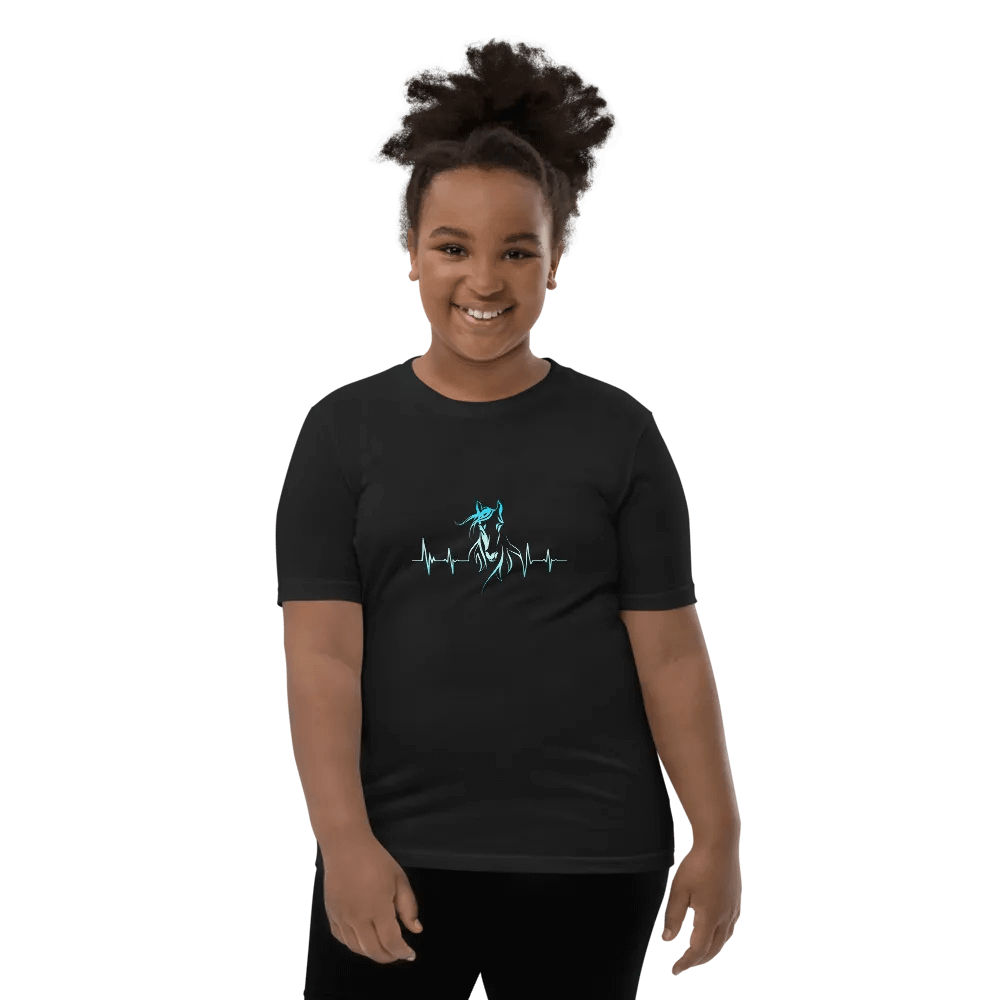 Horse Heartbeat Bella+Canvas Youth Short Sleeve T-Shirt product image (7)