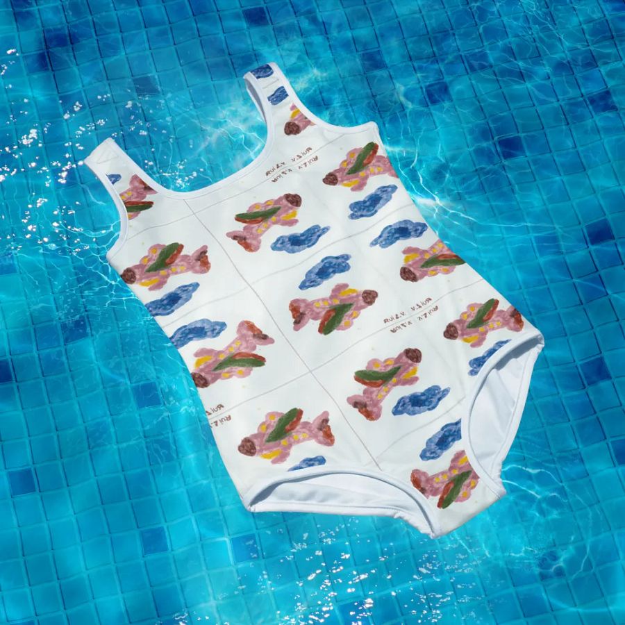 Kid Airplane (All-Over Print Youth Swimsuit) product image (4)