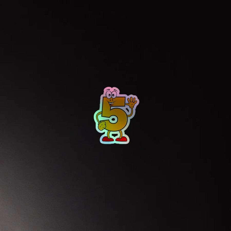 Funky 5 Vibes Holographic Sticker Set product image (4)