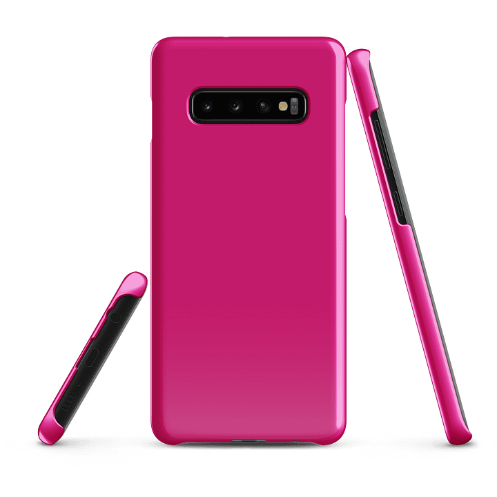 Fuchsia Pink Solid Color Samsung® Glossy Snap Case product image (3)