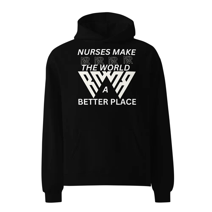 Tri-Wave Emblem Oversized Hoodie product image (1)