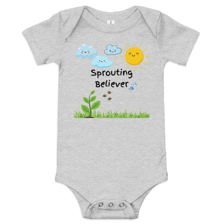 Sprouting Believer Baby Onesie product image (1)