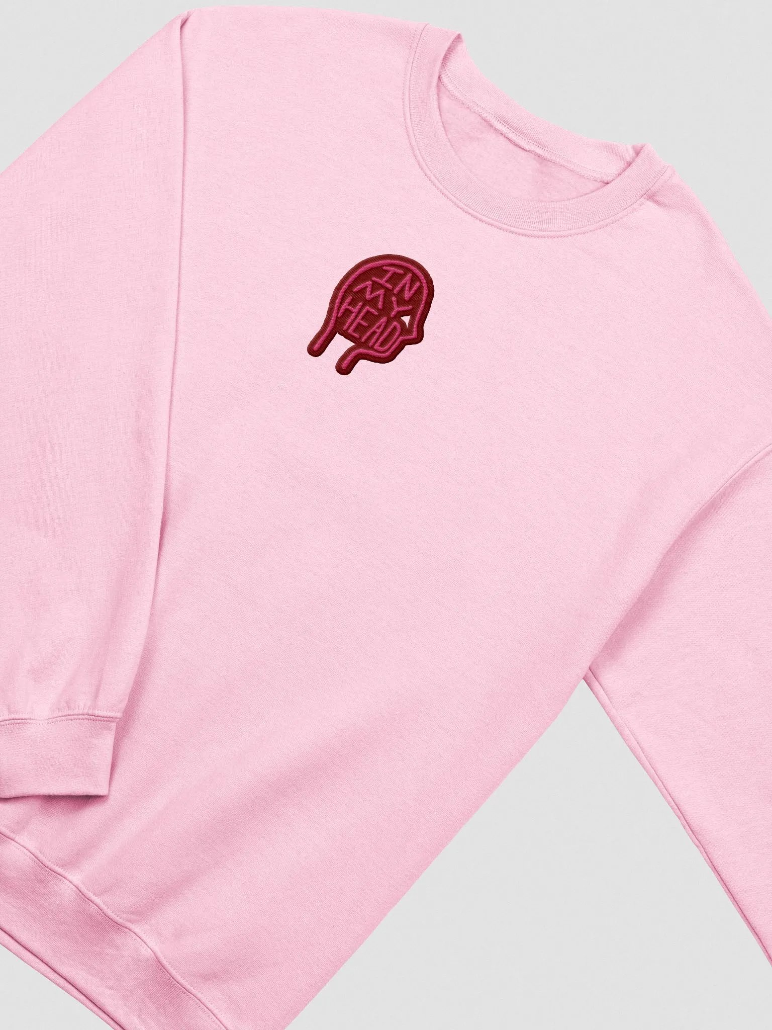 In My Head embroidered crewneck (rose bubble design) product image (1)