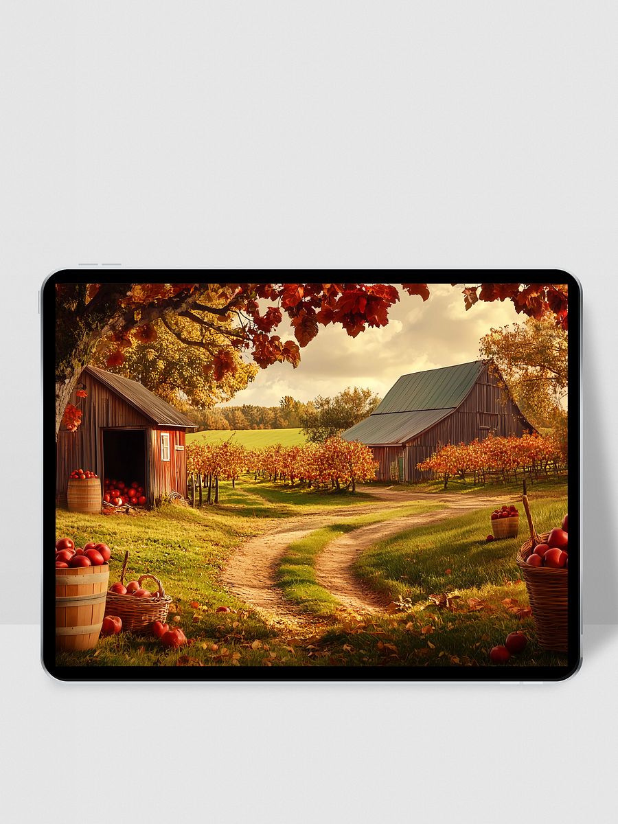 Autumn in Apple Orchard 12-Piece Digital Art Collection (Digital Download for Wallpapers, Posters & More) product image (7)