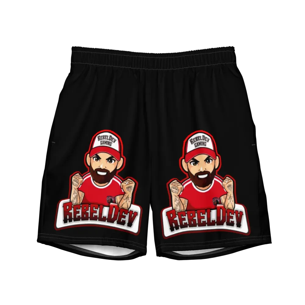 RebelDev black swim trunks product image (2)