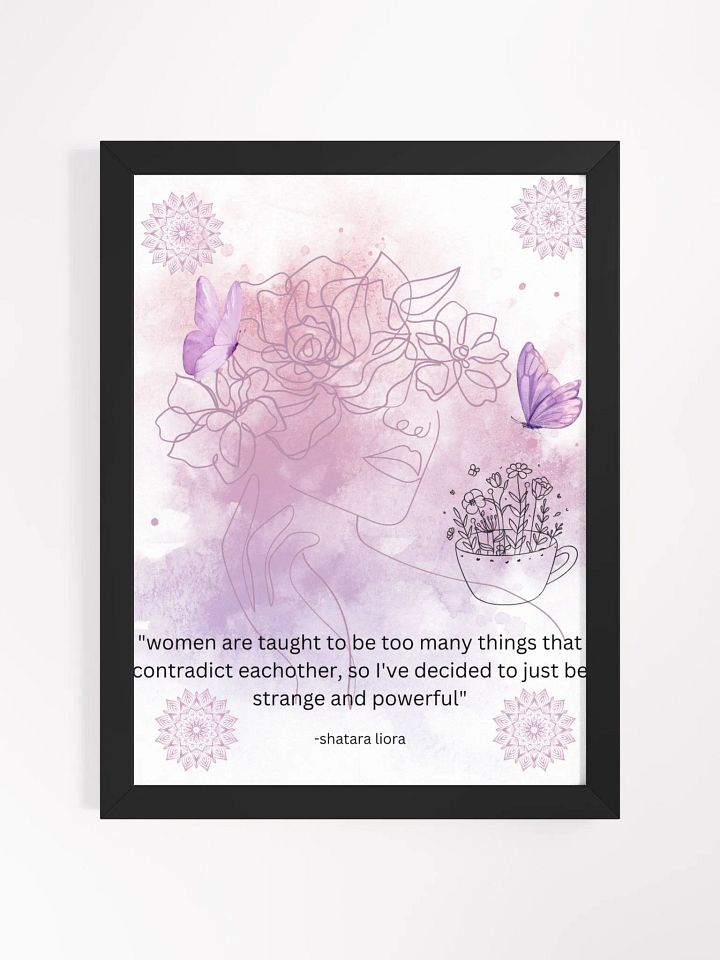 strange and powerful - framed design product image (1)