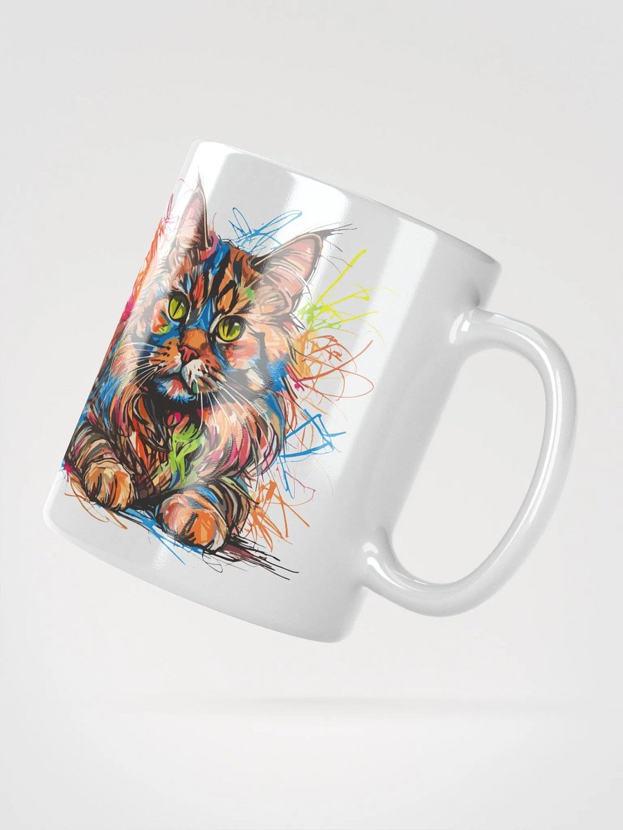 Graffiti Scribbles Cat 9 , Mug product image (3)