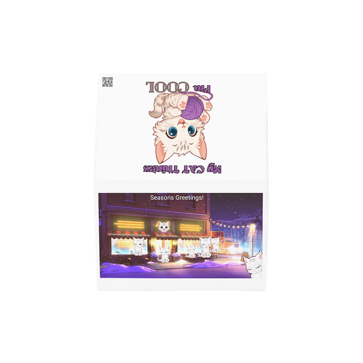 Whimsical Whiskers: Paparazzi Paws Greeting Card product image (4)