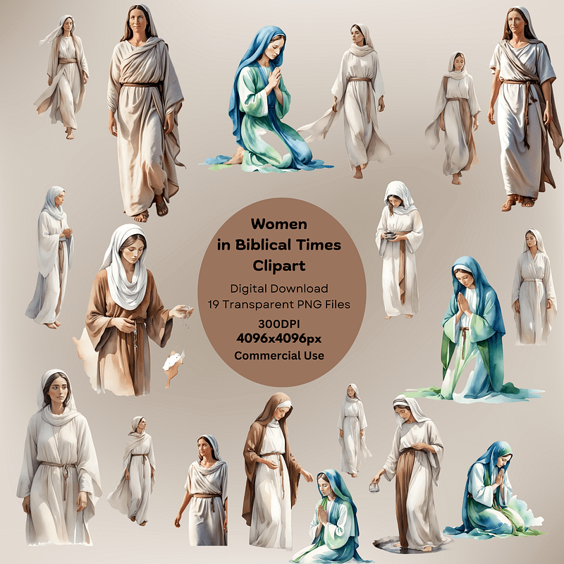 Women in Biblical Times Clipart