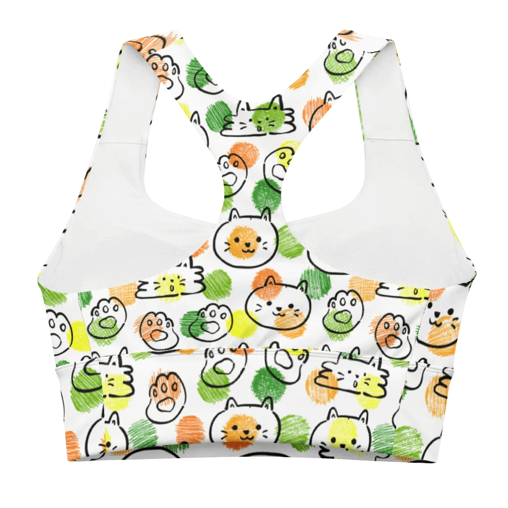 Cat Doddle pattern All-Over Sports Bra product image (2)