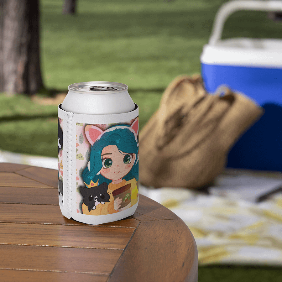 Al & Kitties Drink Koozie Blue product image (5)