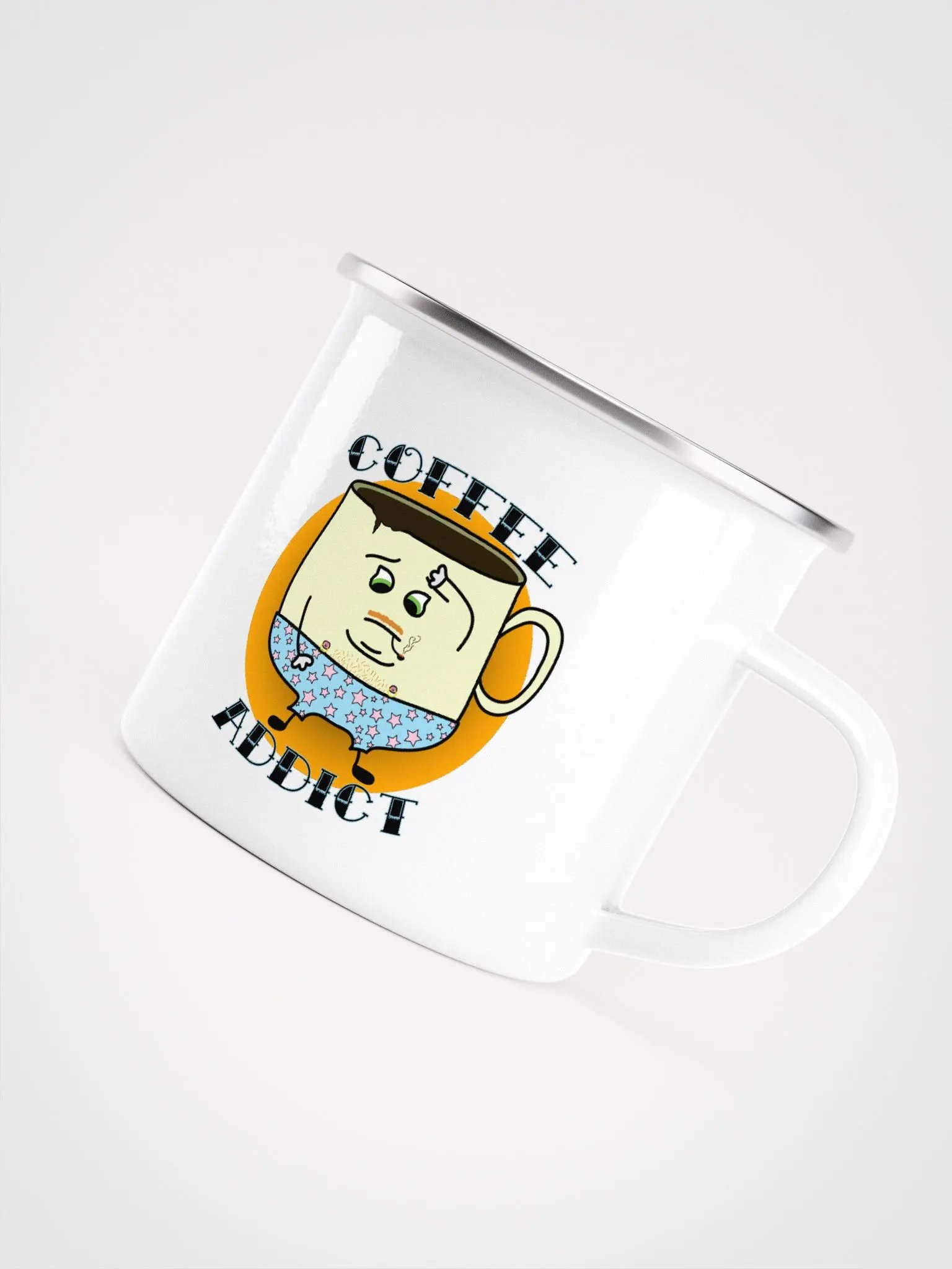COFFEE ADDICT - ENAMEL MUG product image (5)