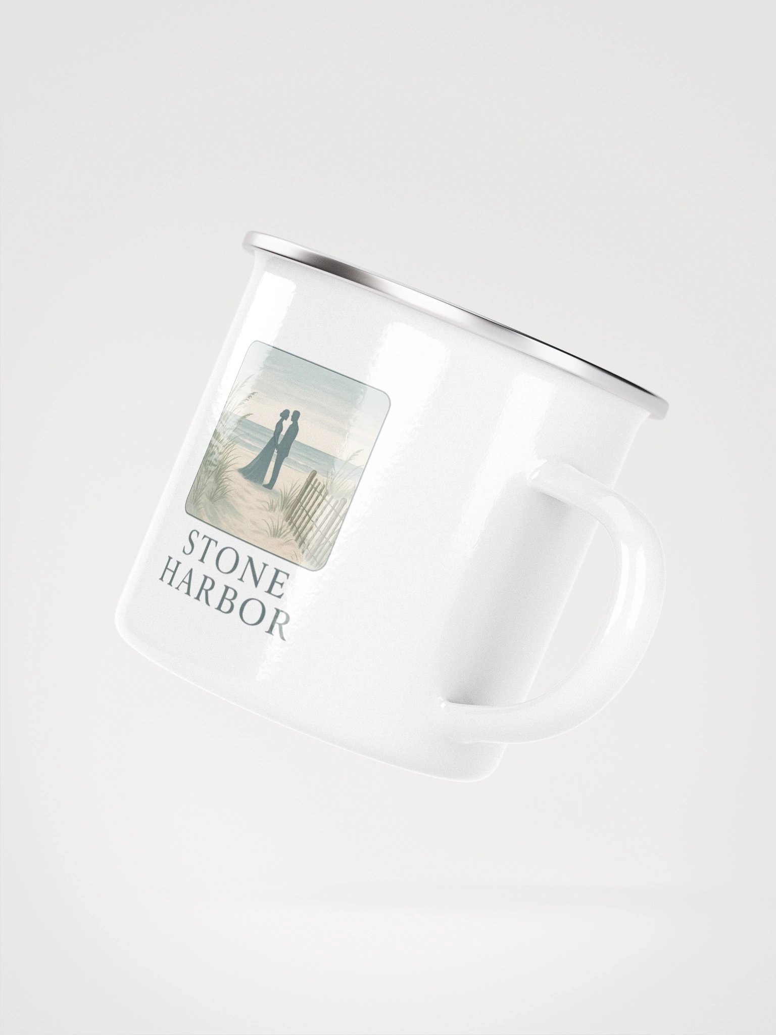 Stone Harbor NJ Enamel Wedding Mug product image (3)