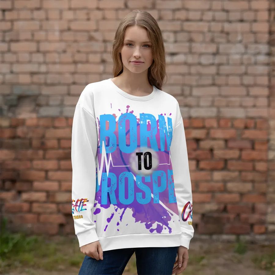 Born to Prosper Vibrant Visionary All-Over Print Sweatshirt product image (12)