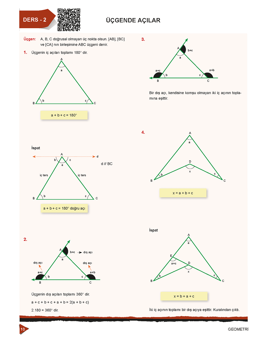 YKS Geometri Çalışma Kitabı (video çözümlü) product image (9)