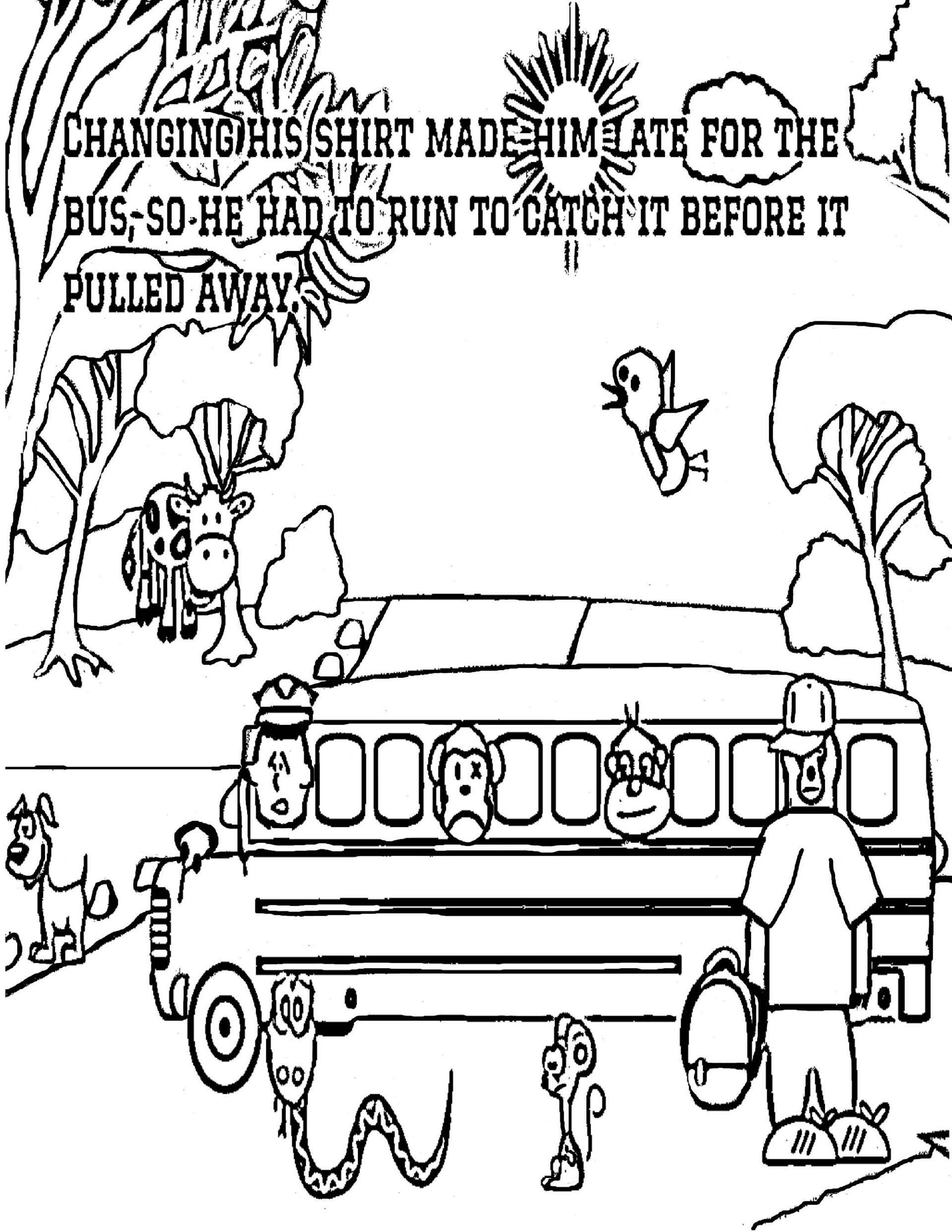 The Angry Little Bear 8.5 x 11 Full Page Coloring Book-Anger Management Lesson product image (7)