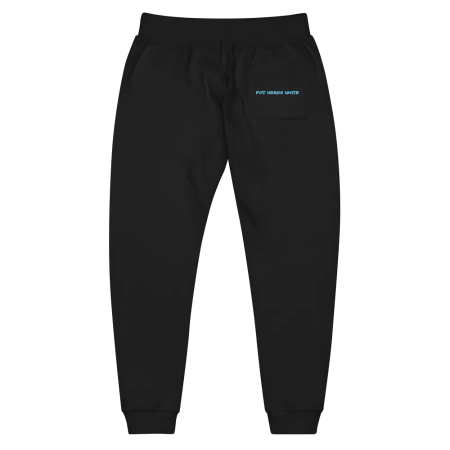 Cotton Heritage Stay High Unisex Fleece Sweatpants (Blue Gradient Text) product image (20)
