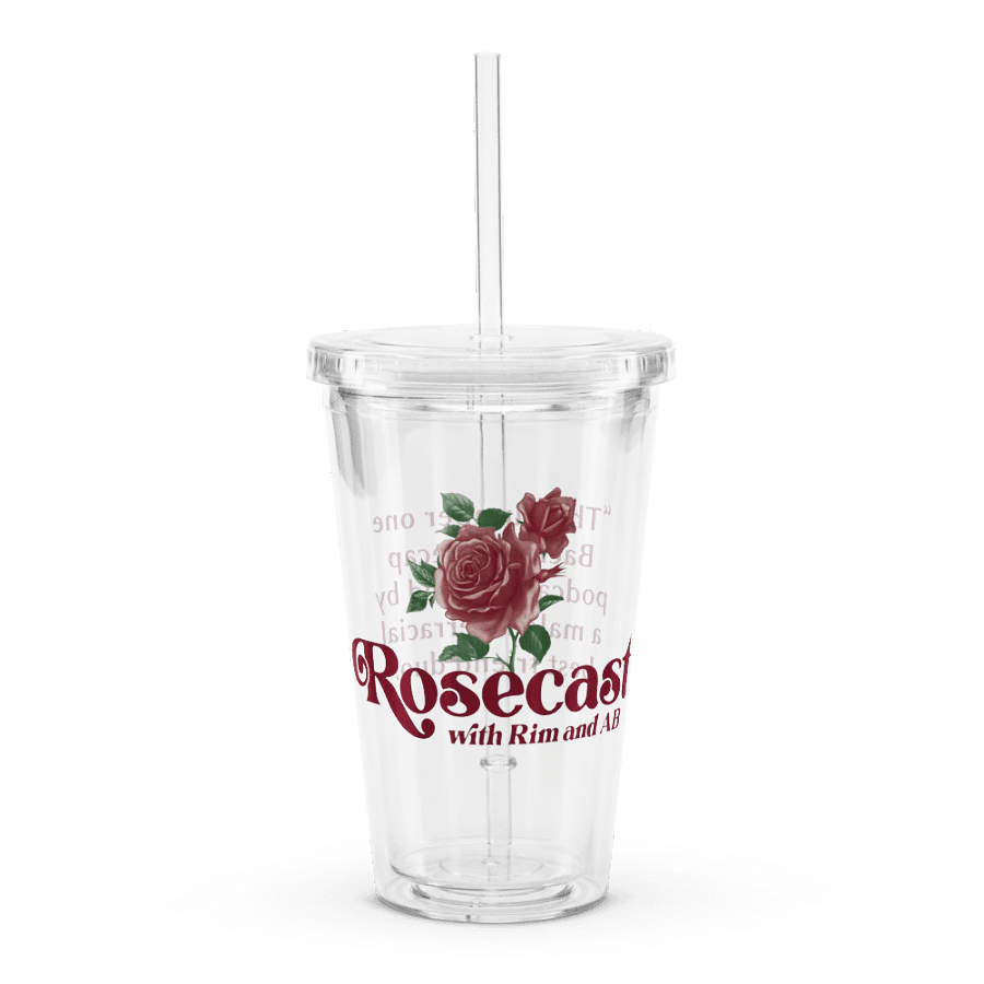 Retro Rose Plastic Tumbler (Doubled-Walled) product image (1)
