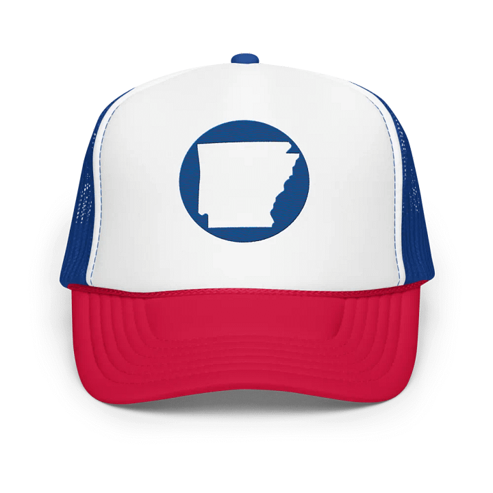 Arkansas Blue Dot Foam Trucker Hat product image (17)