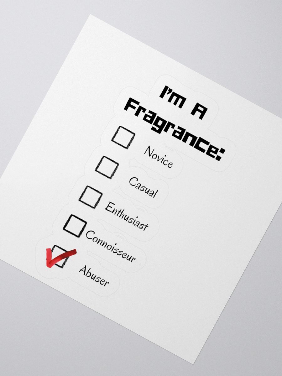 Fragrance Abuser Kiss Cut Stickers product image (4)