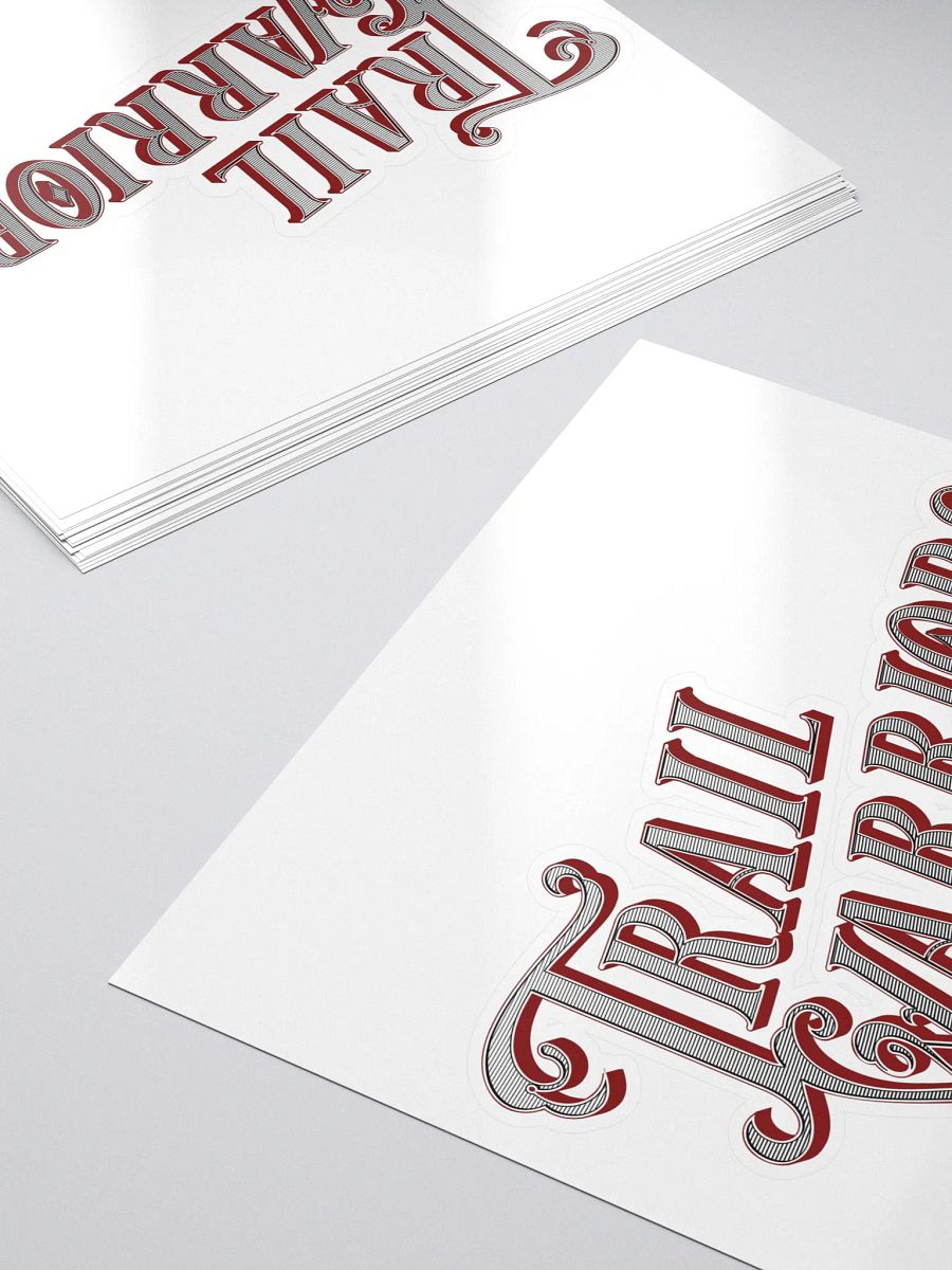 Red w/ Gradient Classic Trail Warriors Emblem Sticker product image (5)