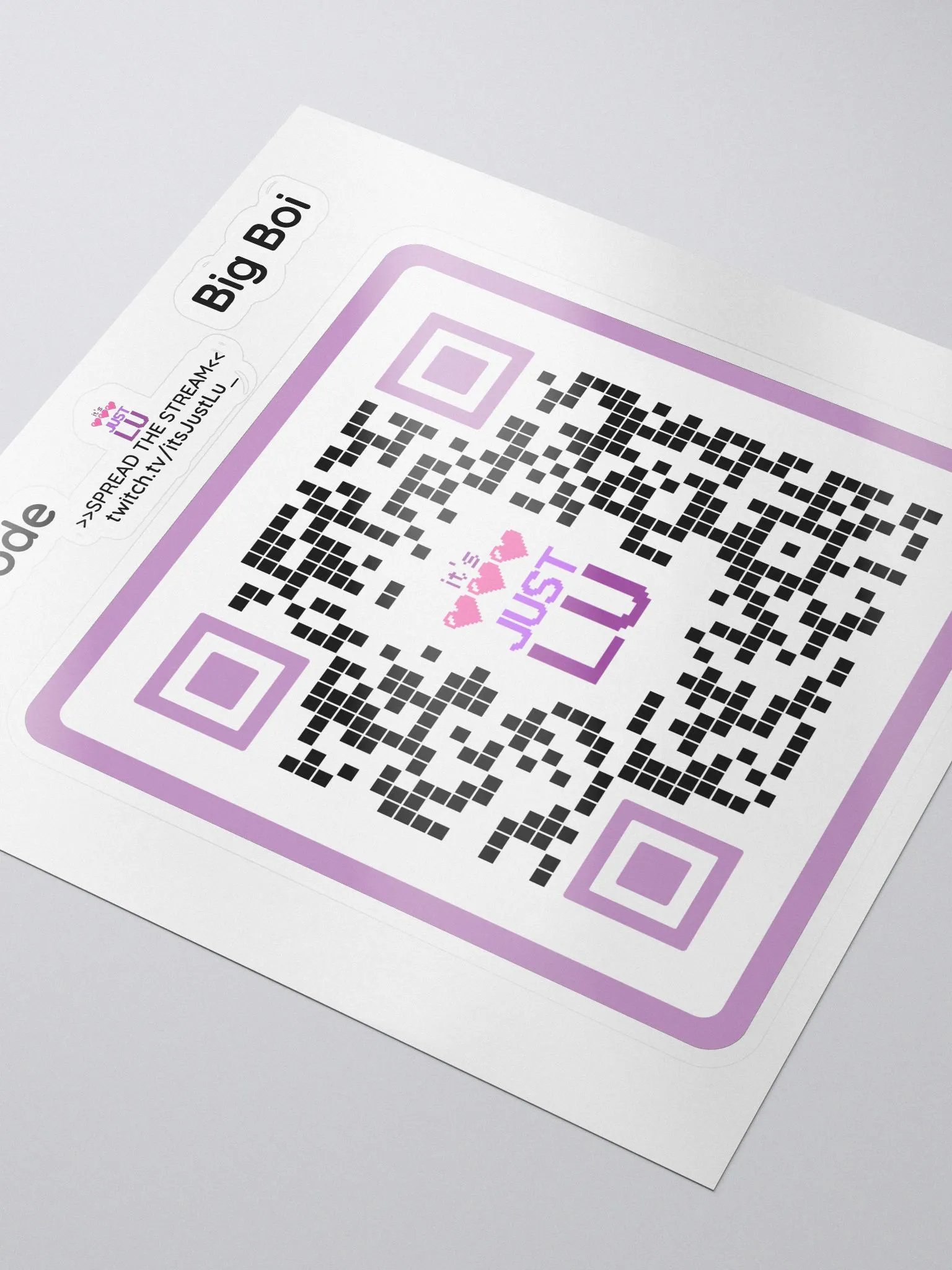 QR-Code Sticker Big Boi product image (3)