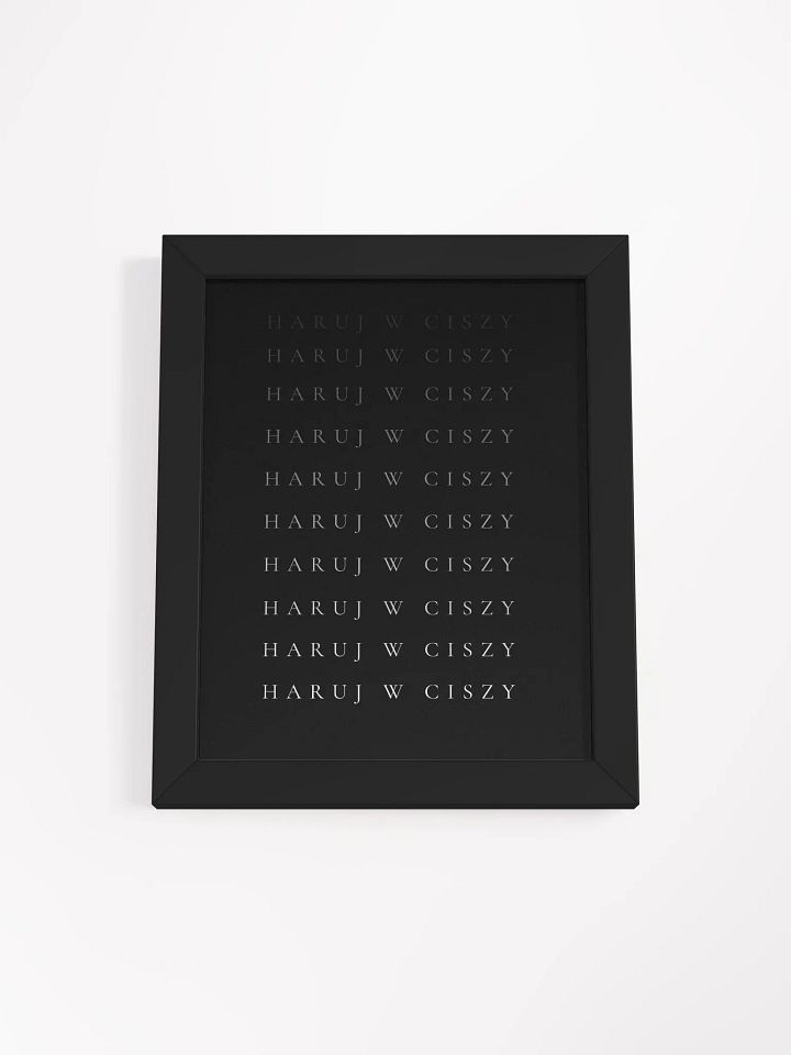 MATOWY PLAKAT W RAMCE 