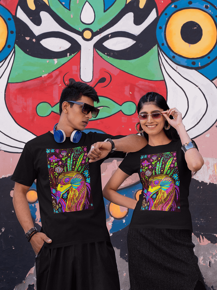 Abstract Psychedelic Bird Unisex T-Shirt product image (2)