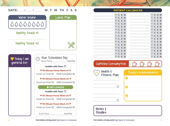 The Work-Life Balance Daily Planner for Veterinarians product image (2)