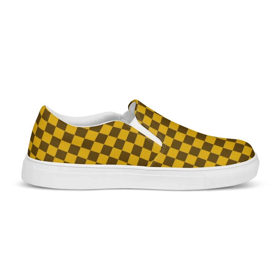 Vintage Checkered Mens Slip Ons Shoes n. 33 product image (10)