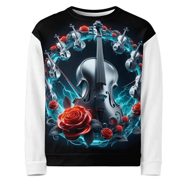 Cello Symphony All-Over Print - Unisex Sweatshirt #3 product image (1)