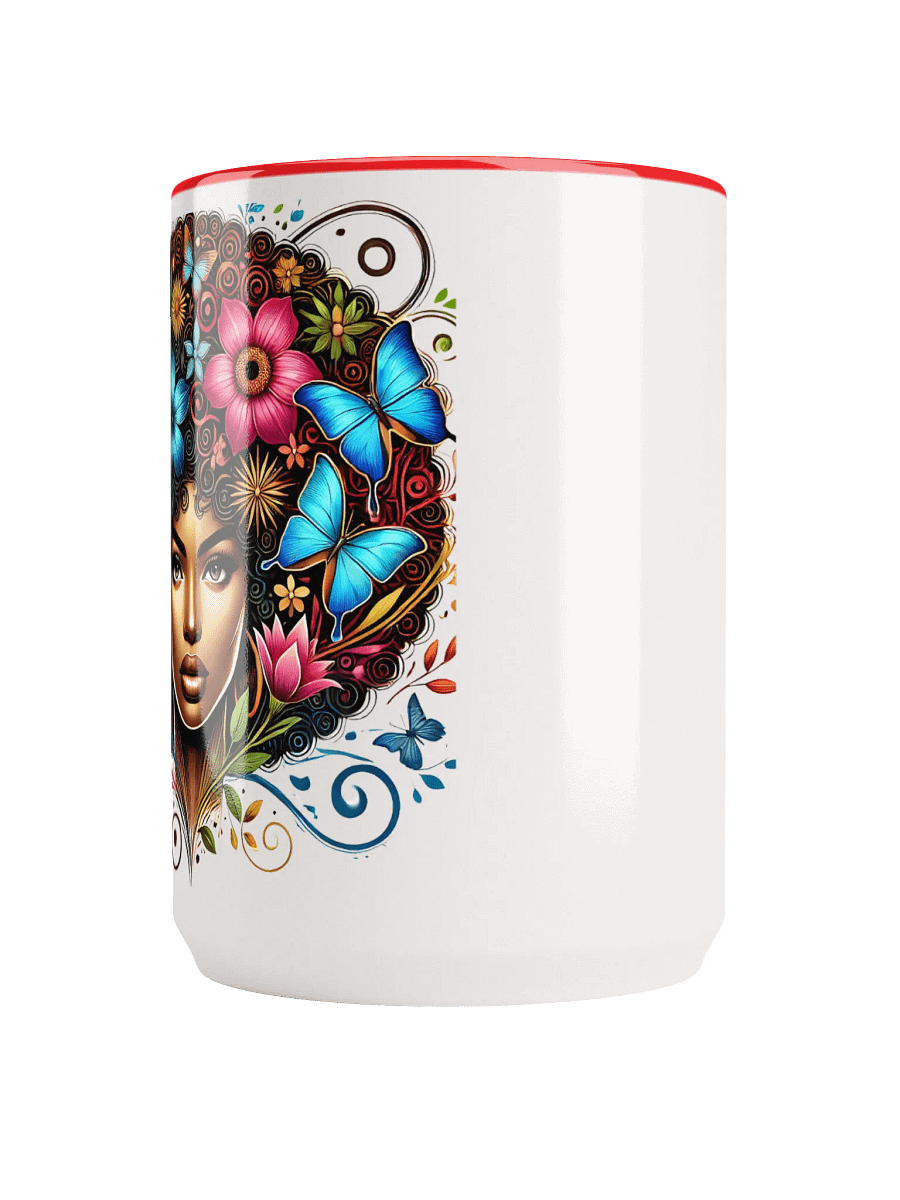 VEDENS Curly Floral Whimsy Ceramic Mug product image (4)
