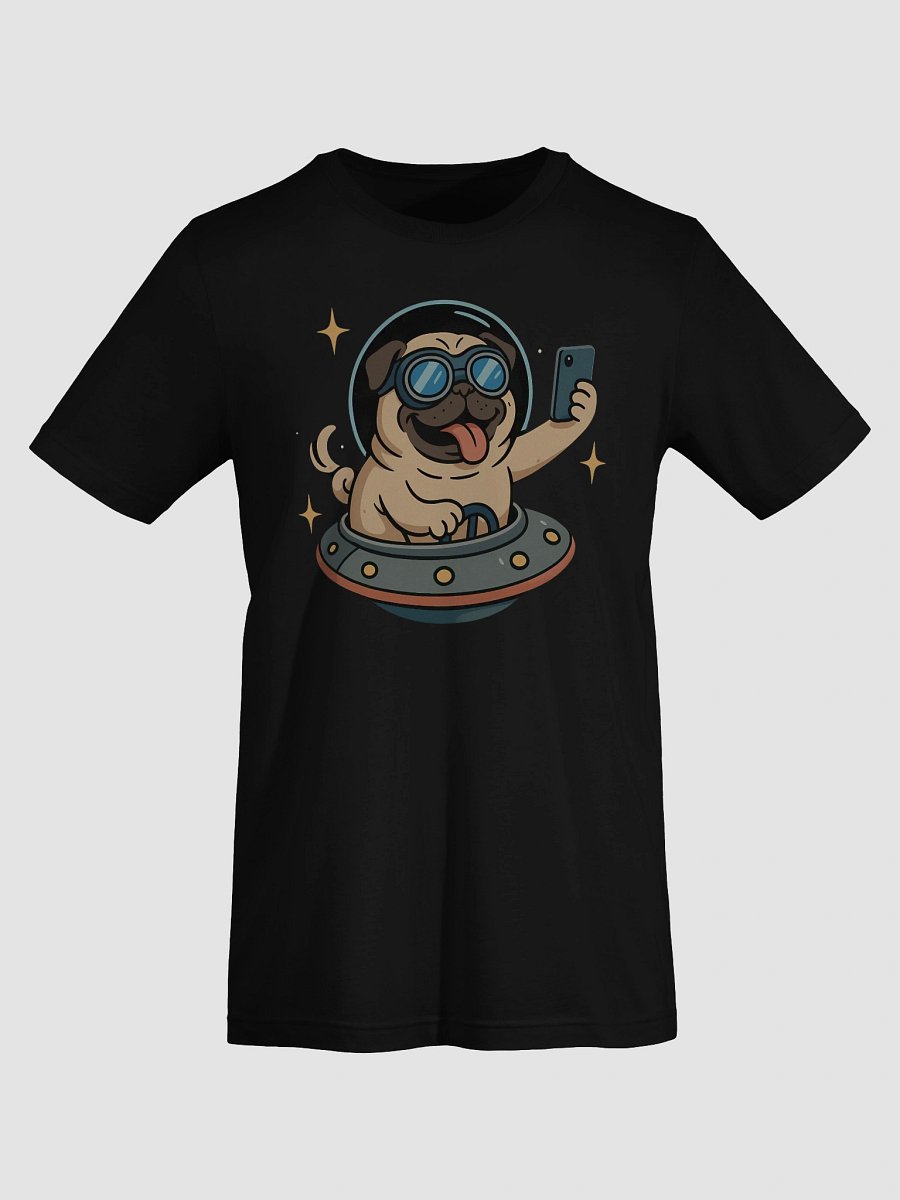 Pug in The Space T-Shirt product image (27)