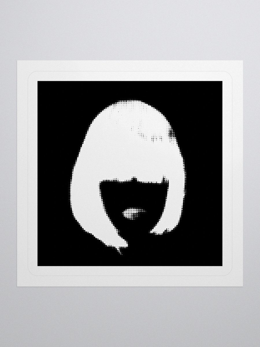 ALESSA GILLESPIE - Face Logo Sticker (Black) product image (1)